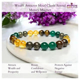 Attract Money Wealth and Abundance - Mixel Stone Bracelet - LA TATVA