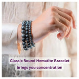 EMF Protection with Hematite - Classic Round - LA TATVA