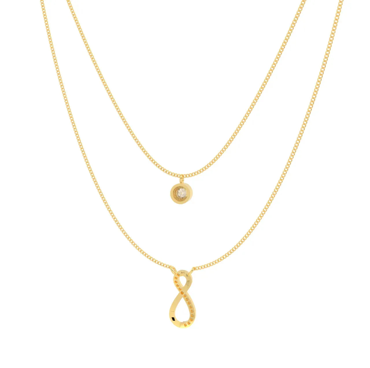 eternal-infinity-spark-multilayer-necklace-gold-la-tatva-4 - LA TATVA