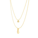 Eternal Infinity Spark Multilayer Necklace - Gold - LA TATVA