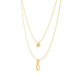 Eternal Infinity Spark Multilayer Necklace - Gold - LA TATVA