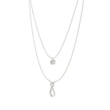 Eternal Infinity Spark Multilayer Necklace - Silver - LA TATVA