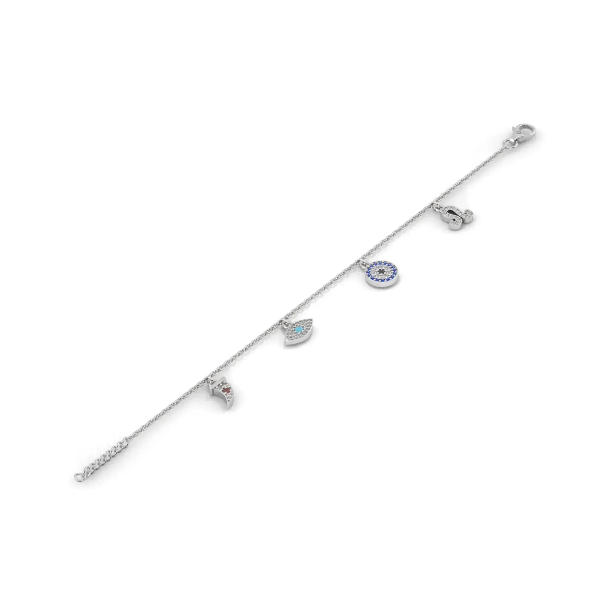 Evil Eye 925 Silver Bracelet - LA TATVA