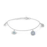 Evil Eye 925 Silver Bracelet - LA TATVA