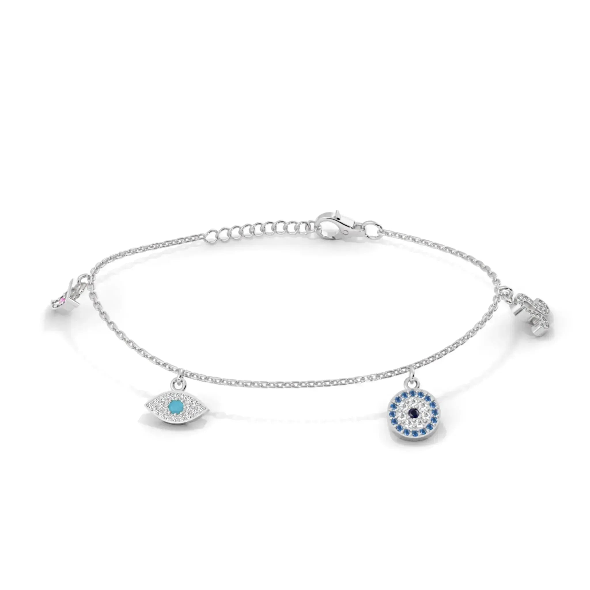 Evil Eye 925 Silver Bracelet - LA TATVA