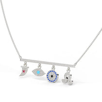 Evil Eye 925 Silver Necklace - LA TATVA