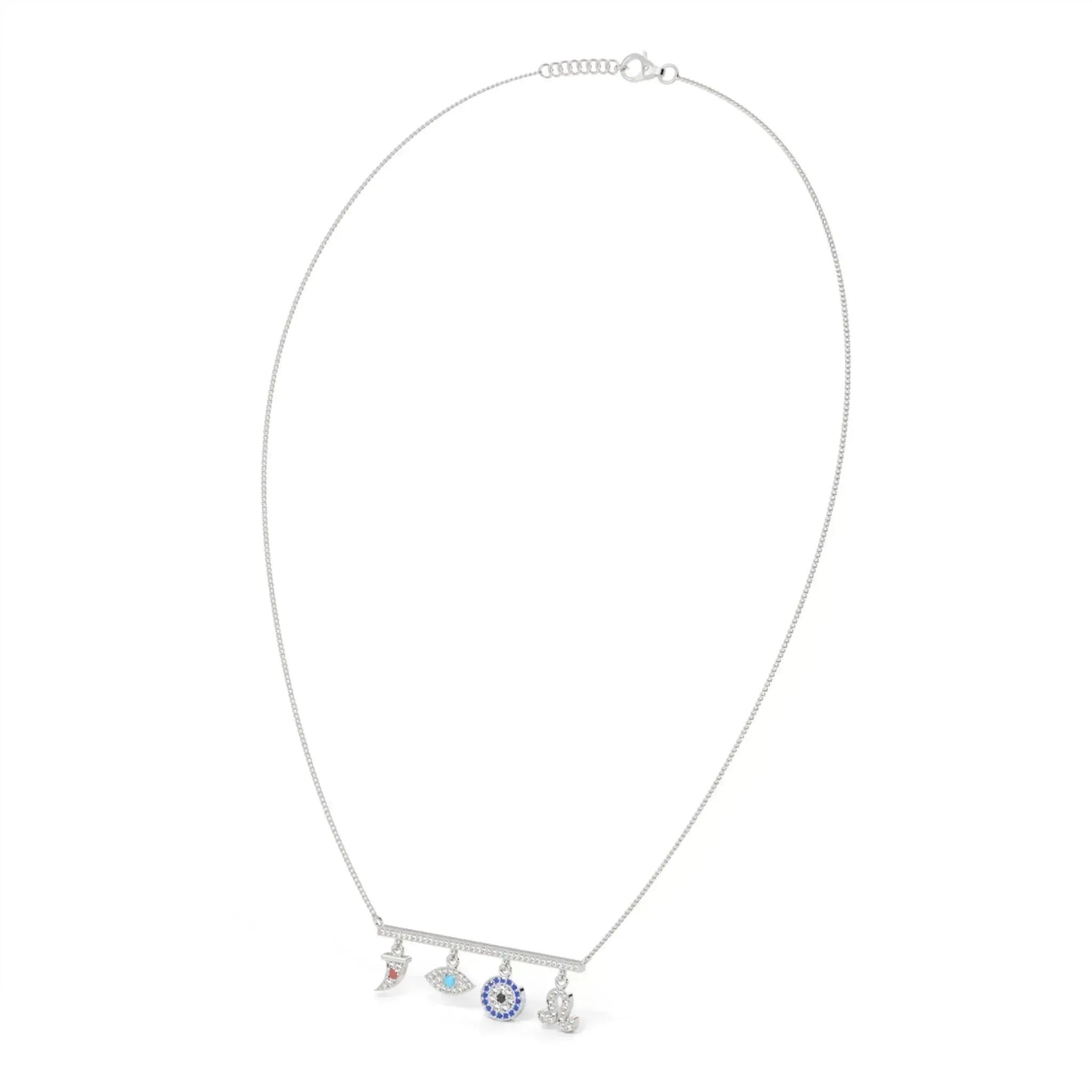 Evil Eye 925 Silver Necklace - LA TATVA