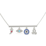 Evil Eye 925 Silver Necklace - LA TATVA