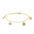 Gold Evil Eye 925 Silver Bracelet - LA TATVA