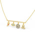 Gold Evil Eye 925 Silver Necklace - LA TATVA