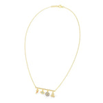 Gold Evil Eye 925 Silver Necklace - LA TATVA