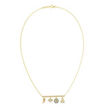 Gold Evil Eye 925 Silver Necklace - LA TATVA