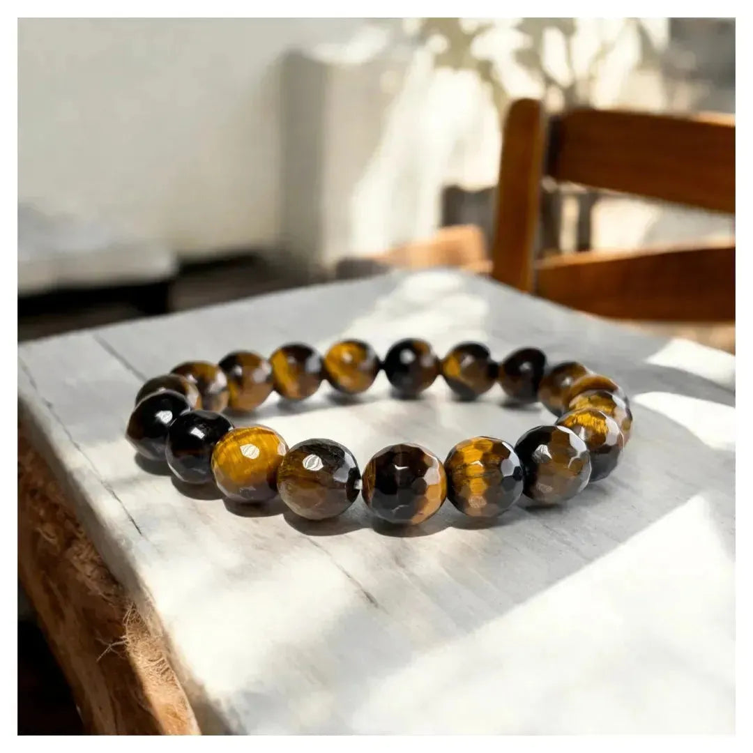 Protection and Grounding Crystal - Tiger Eye Elegant Diamond - LA TATVA