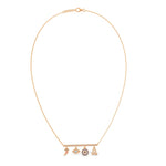 Rose Gold Evil Eye 925 Silver Necklace - LA TATVA