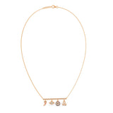 Rose Gold Evil Eye 925 Silver Necklace - LA TATVA