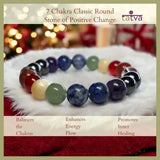 Self Healing 7 Chakra Mixel Bracelet - Classic Round - LA TATVA