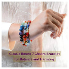 Self Healing 7 Chakra Mixel Bracelet - Classic Round - LA TATVA