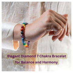 Self Healing 7 Chakra Mixel Bracelet - Elegant Diamond - LA TATVA