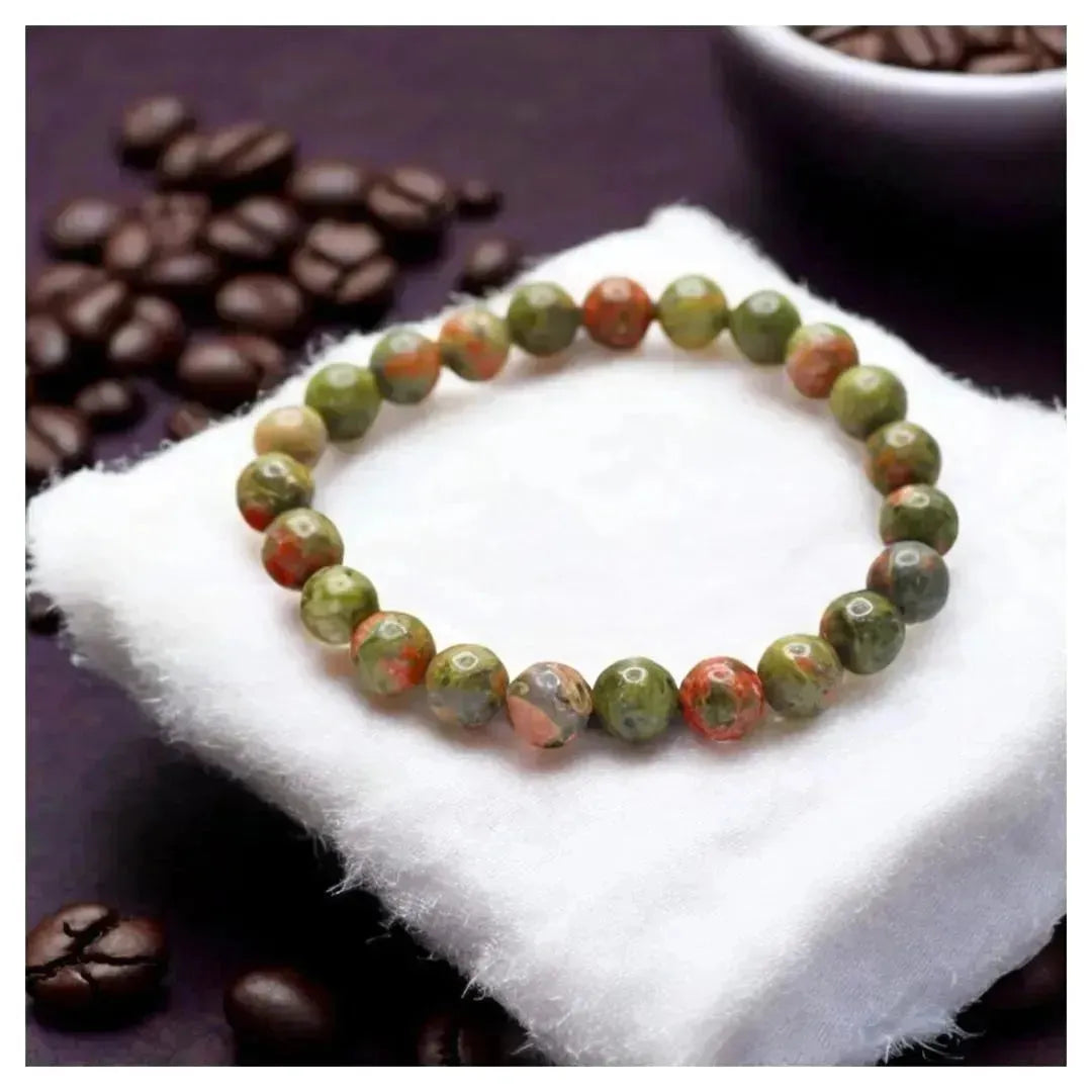 Stone of Balance and Healing - Unakite Bracelet - LA TATVA