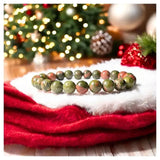 Stone of Balance and Healing - Unakite Bracelet - LA TATVA