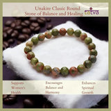 Stone of Balance and Healing - Unakite Bracelet - LA TATVA