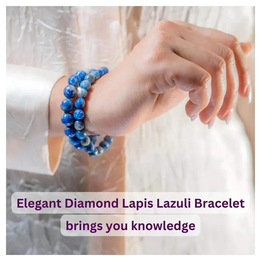 Stone of knowledge - Lapis Lazuli Elegant Diamond - LA TATVA