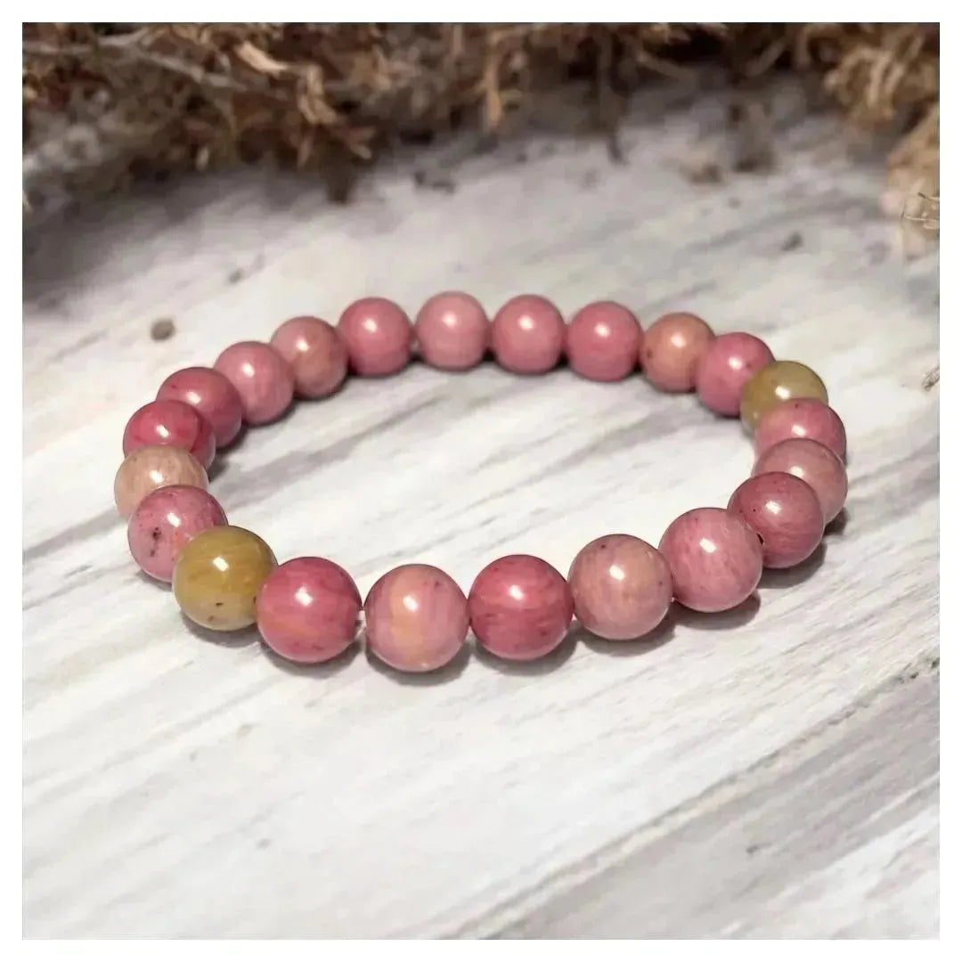 Stone of Love and Compassion - Rhodochrosite Bracelet - LA TATVA