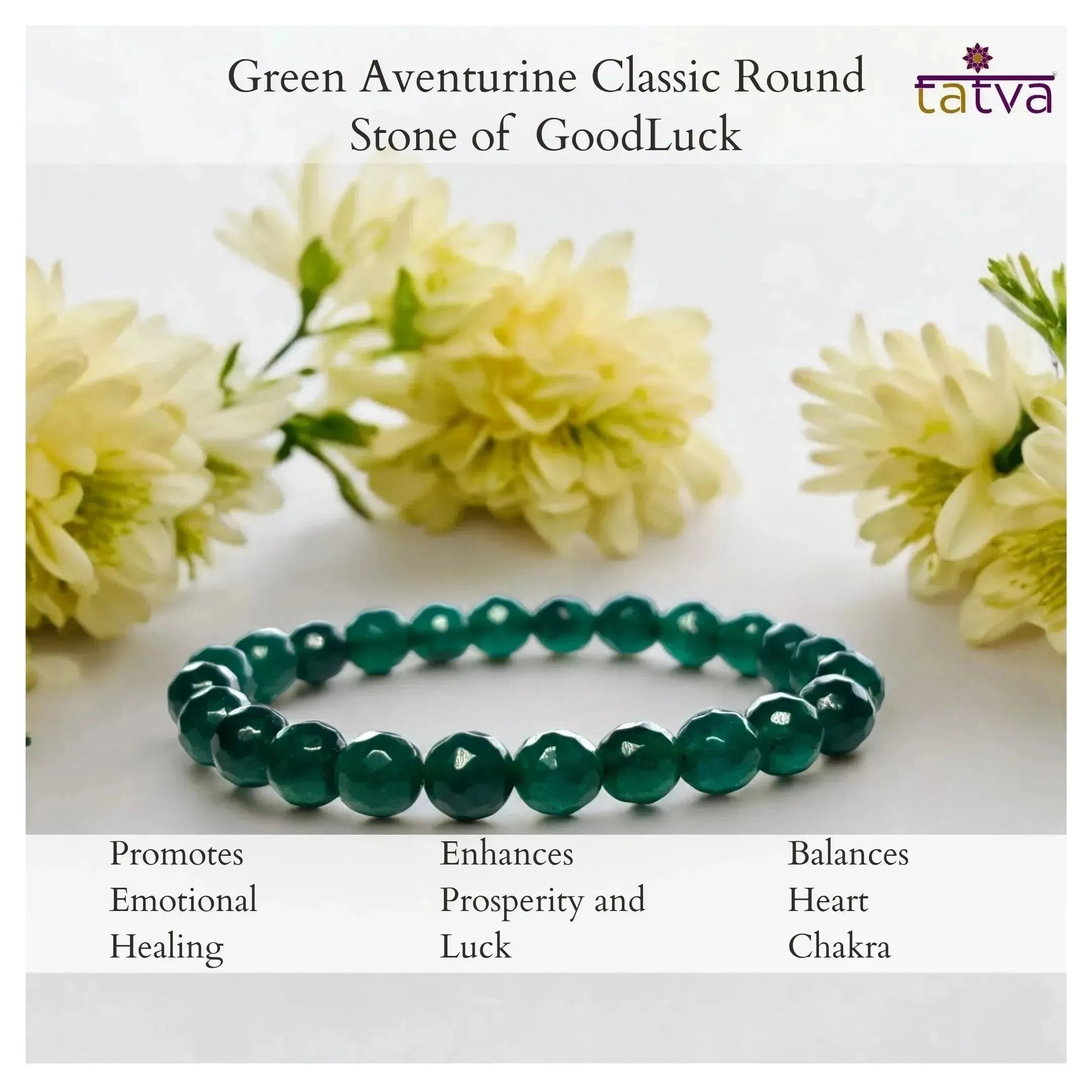 Stone of Opportunity - Green Aventurine Elegant Diamond - LA TATVA