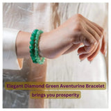 Stone of Opportunity - Green Aventurine Elegant Diamond - LA TATVA