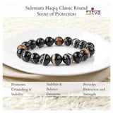 Stone of Protection - Sulemani Haqiq (Black Agate) - LA TATVA