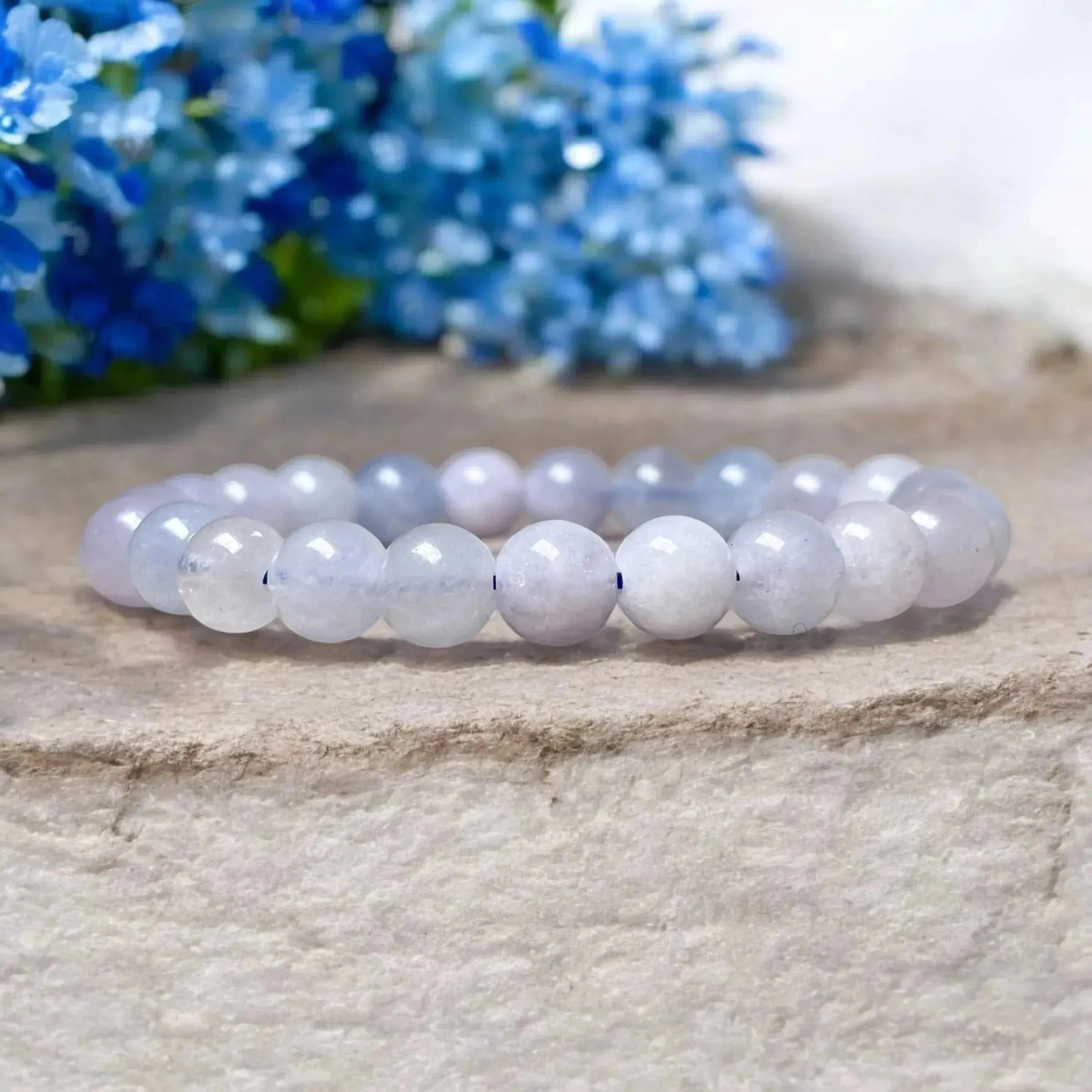 Stone of Serenity and Clarity - Aquamarine Bracelet - LA TATVA