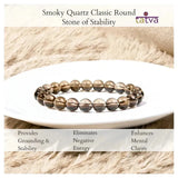 Stone of Stability - Smoky Quartz Bracelet - LA TATVA